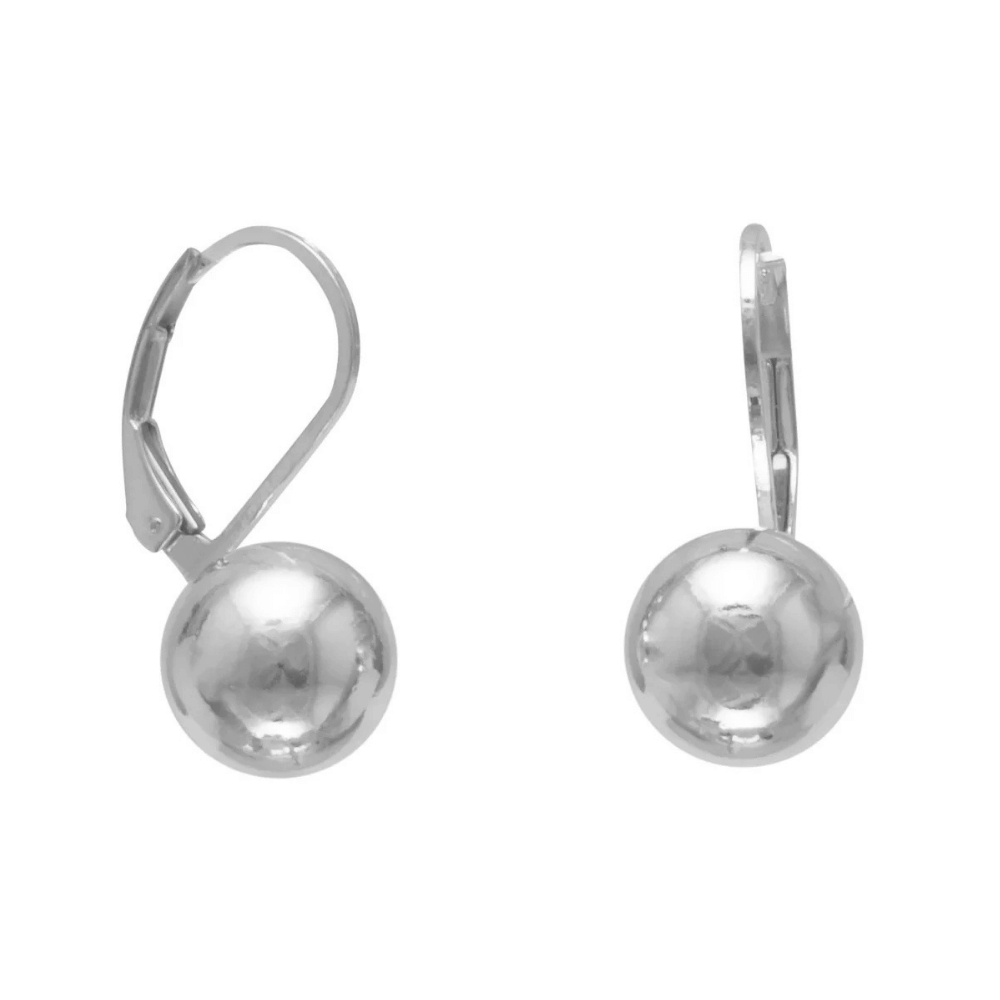Ball Lever Back Earrings
