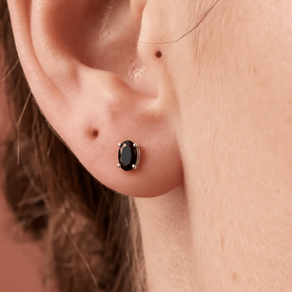 Oval Stud Earrings