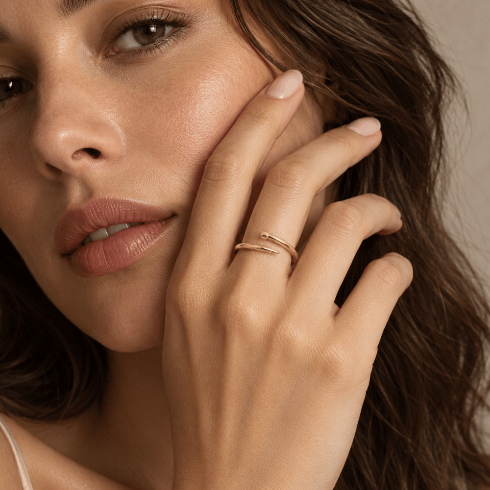 Adjustable Wrap Nail Ring