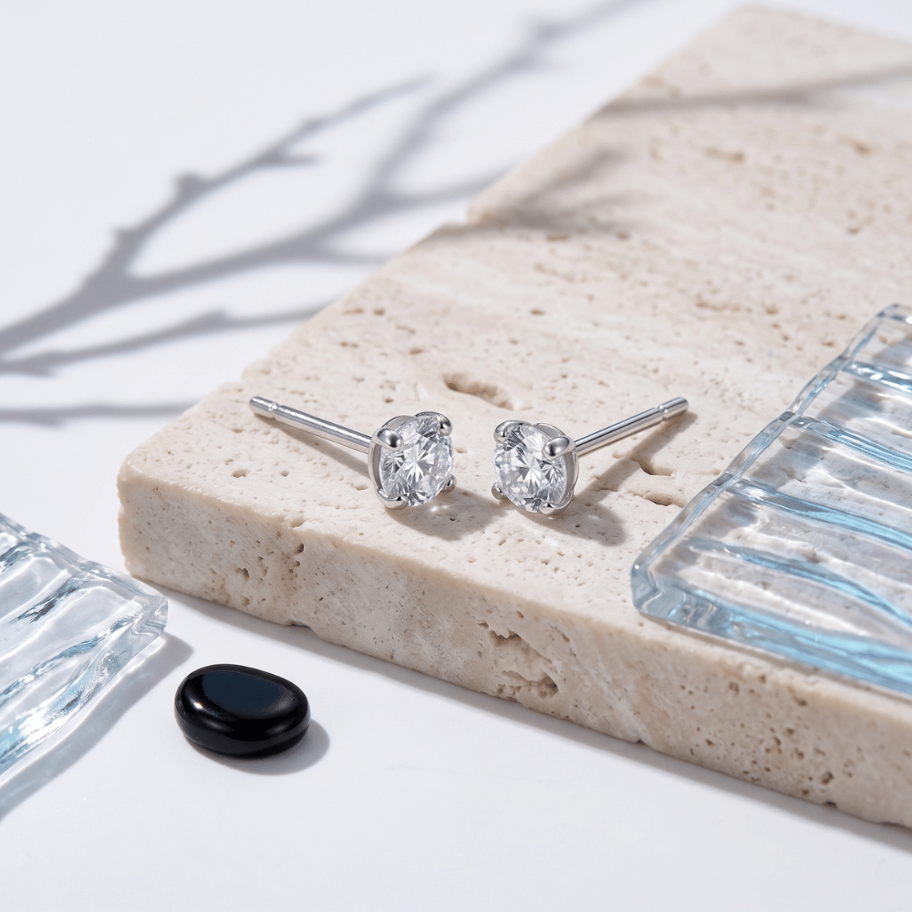 Cubic Zirconia Stud Earrings