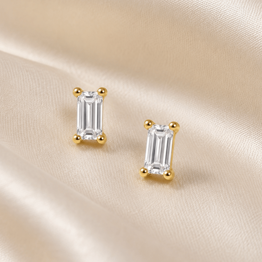 Baguette CZ Earrings
