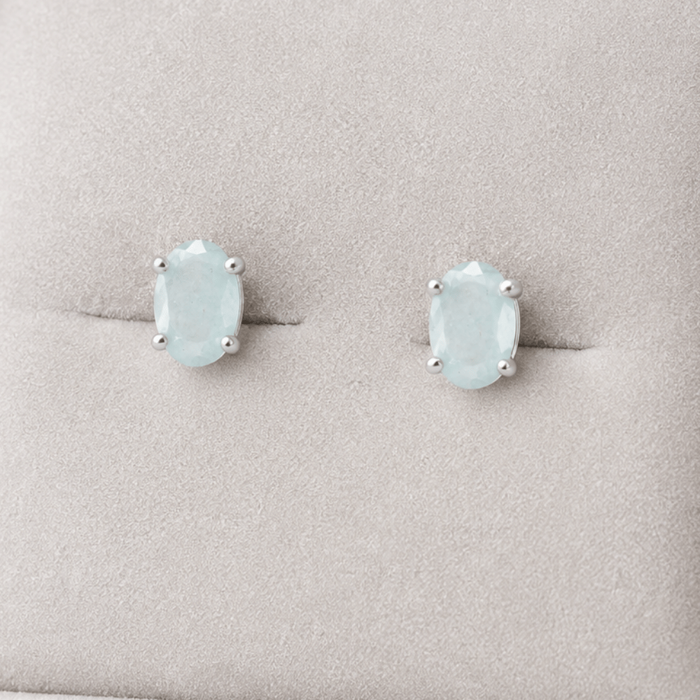 Oval Stud Earrings