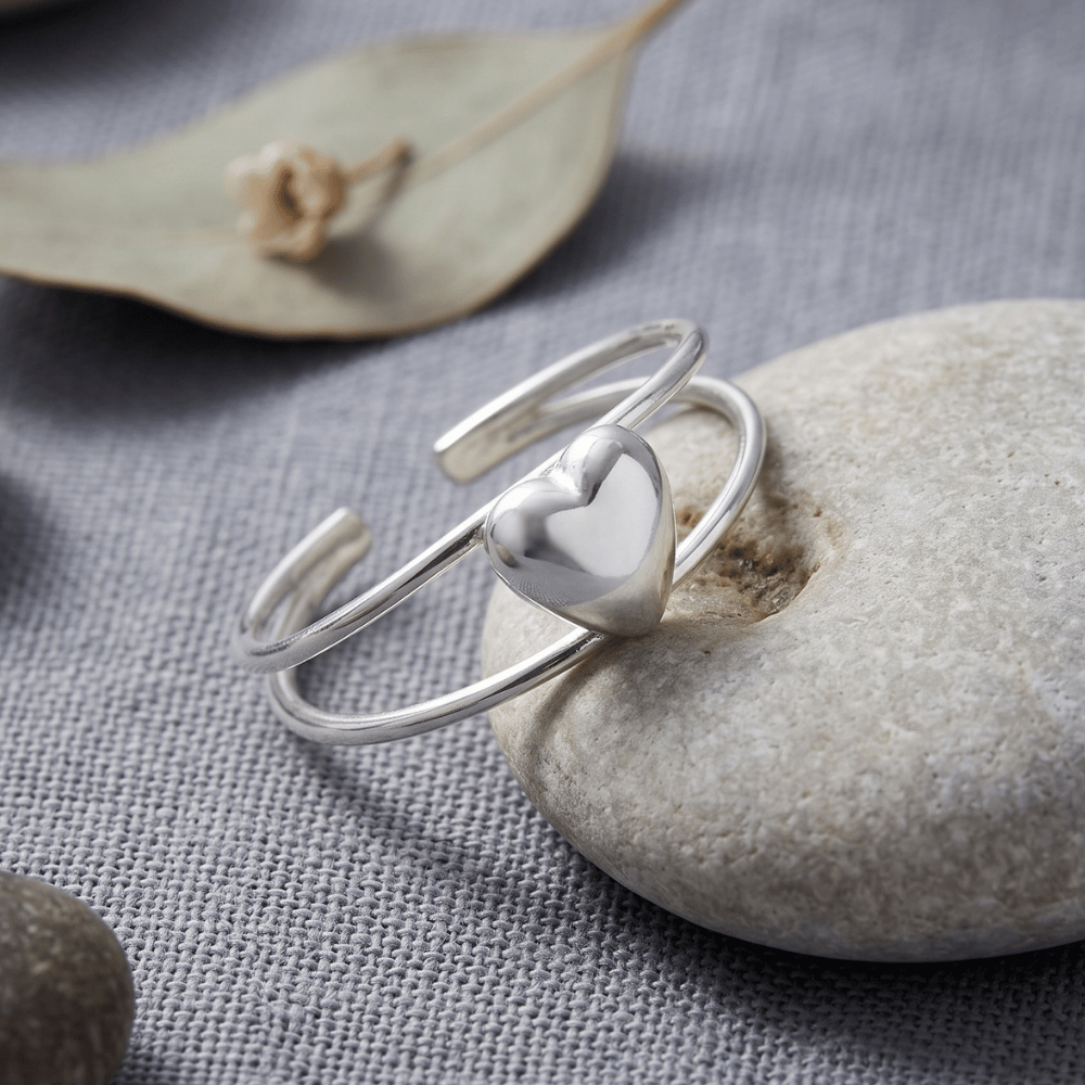 Polished Domed Heart Toe Ring