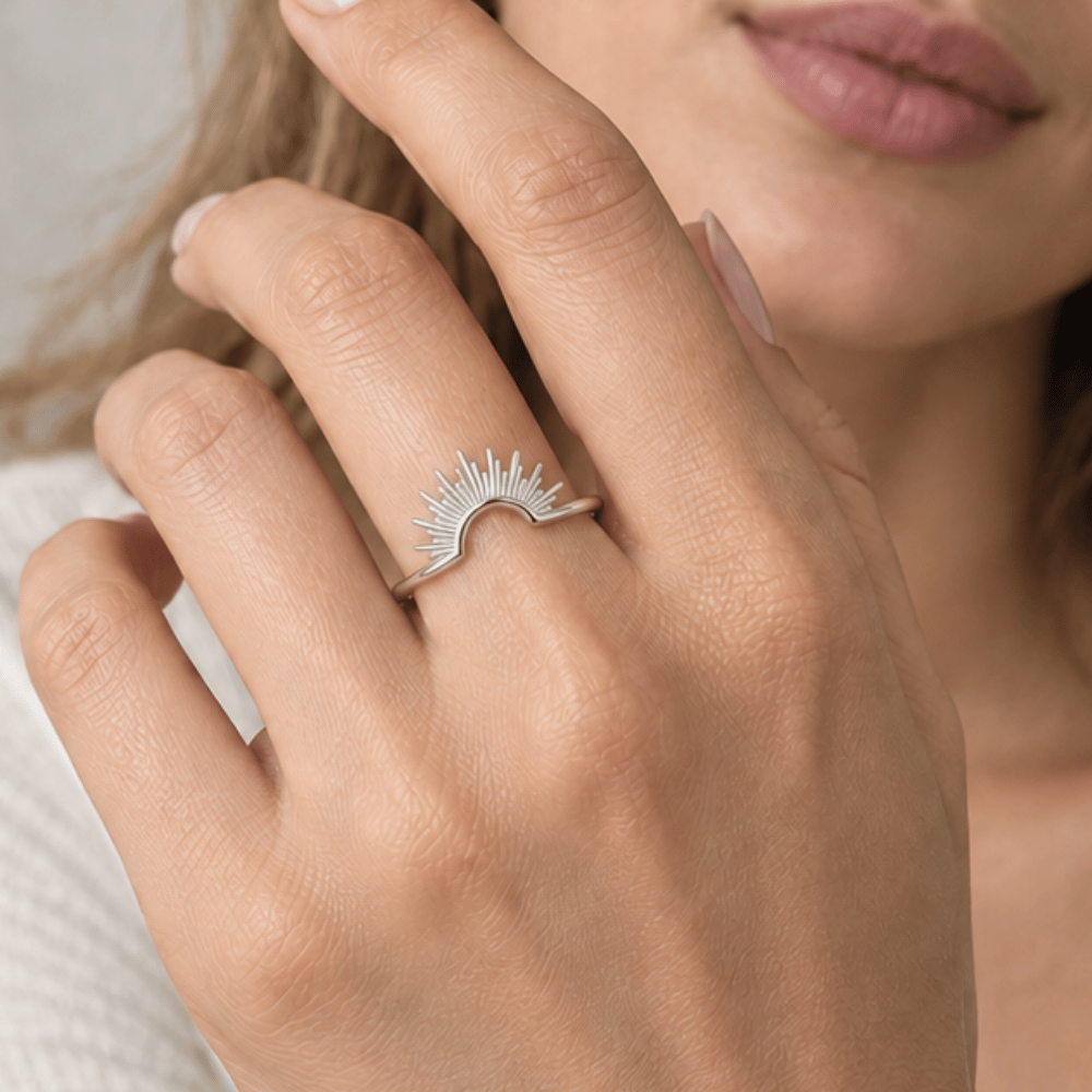 Shiny Sunburst Ring