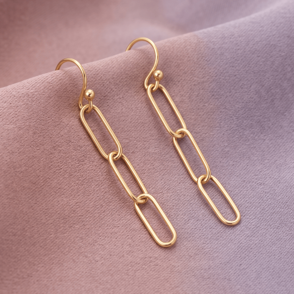 14/20 Gold Filled Paperclip French Wire Earrings