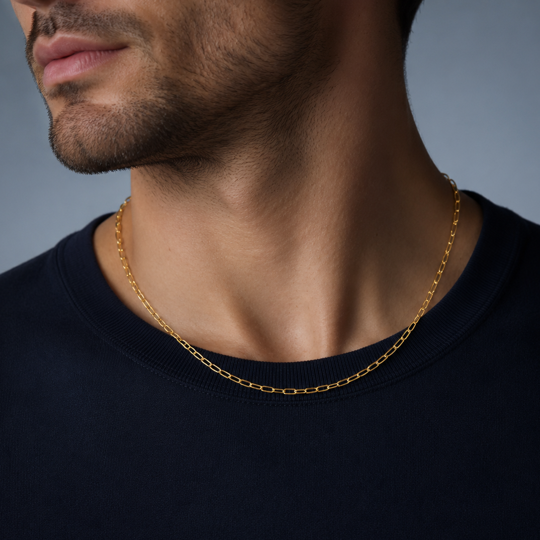 14/20 Gold Filled Paperclip Chain Necklace - 2.8mm