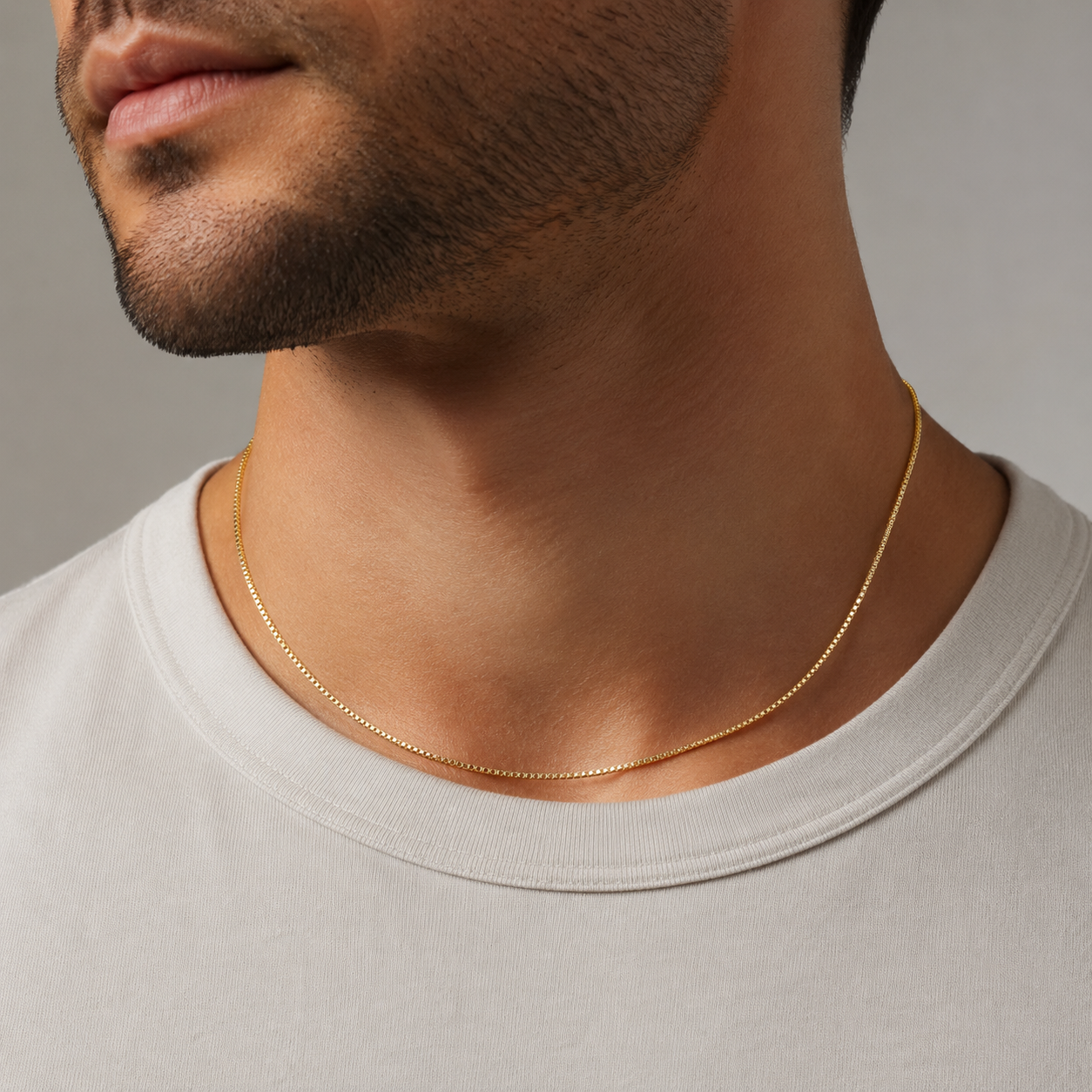 14/20 Gold Filled Box Chain Necklace - 1mm