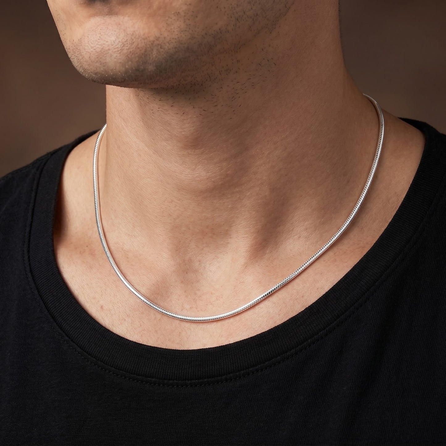 925 Sterling Silver Italian Snake Chain Necklace - 1.8mm