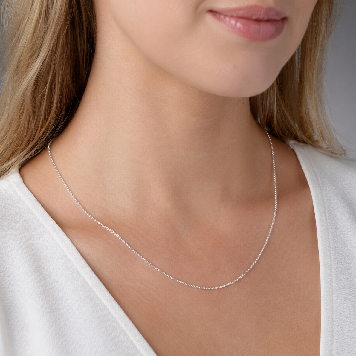 925 Sterling Silver Box Chain Necklace - 1.2mm