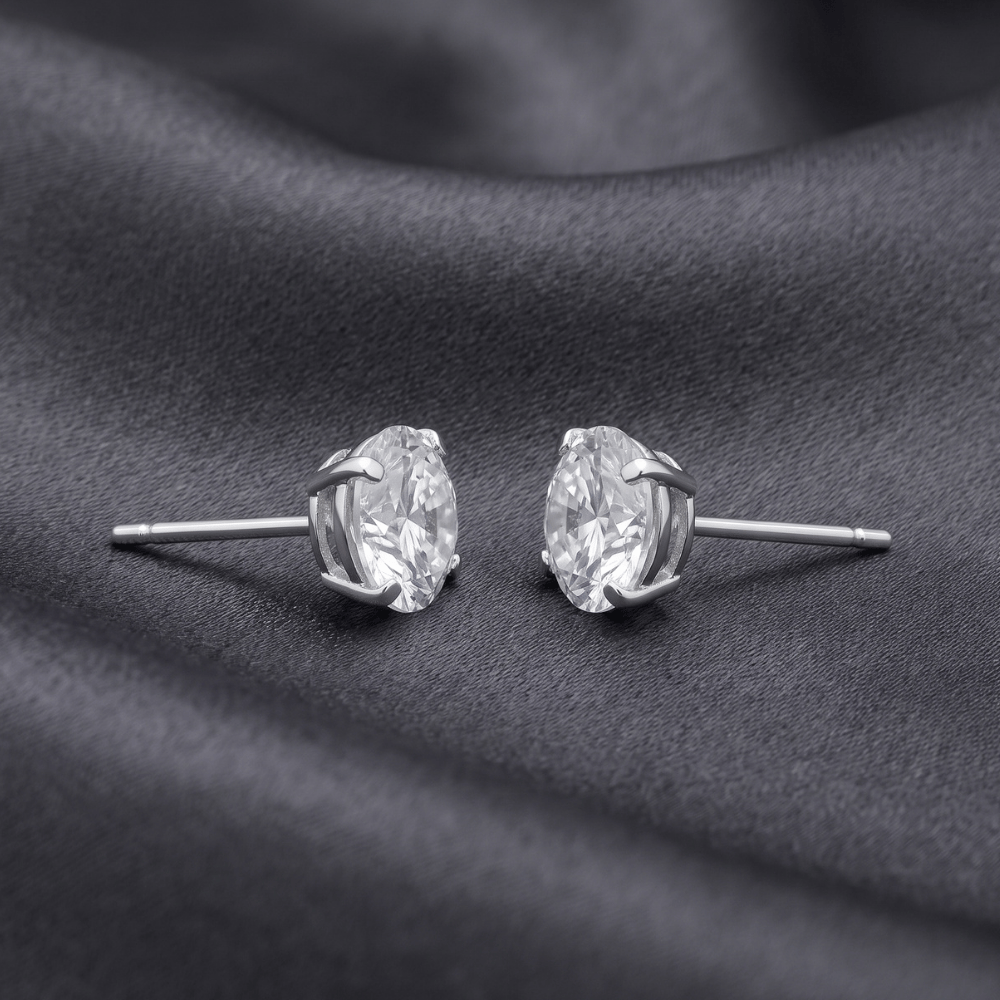 Cubic Zirconia Stud Earrings