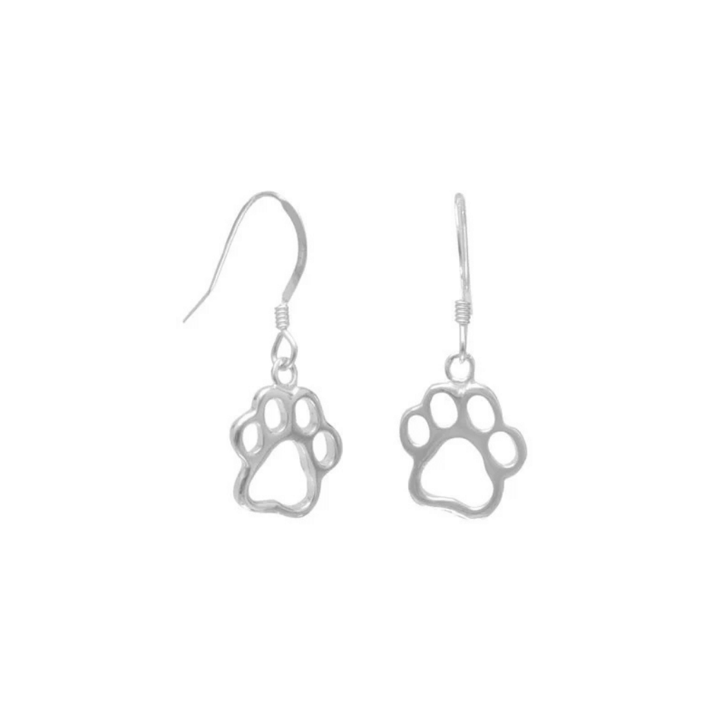Cutout Paw Print Earrings
