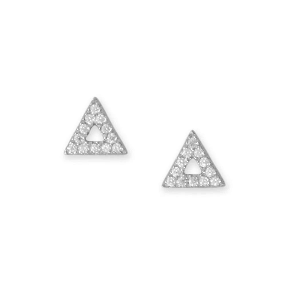 Triangle Outline Stud Earrings