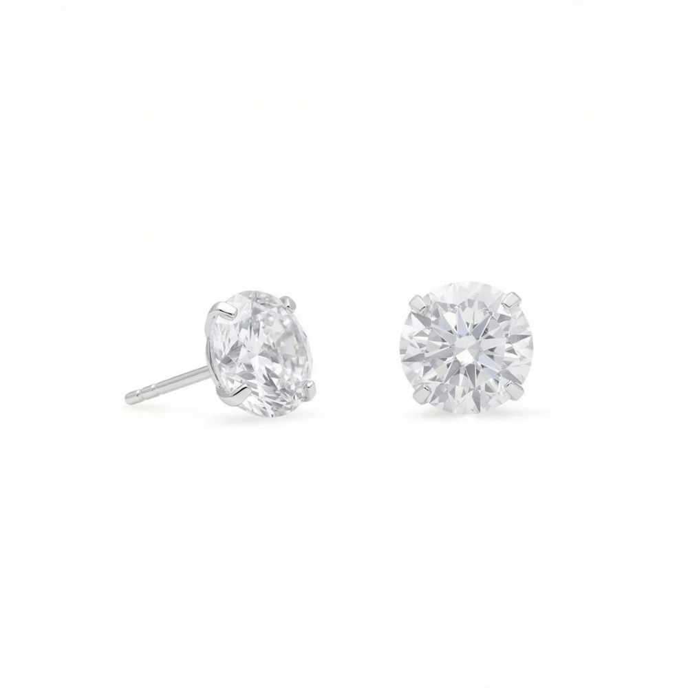 Cubic Zirconia Stud Earrings