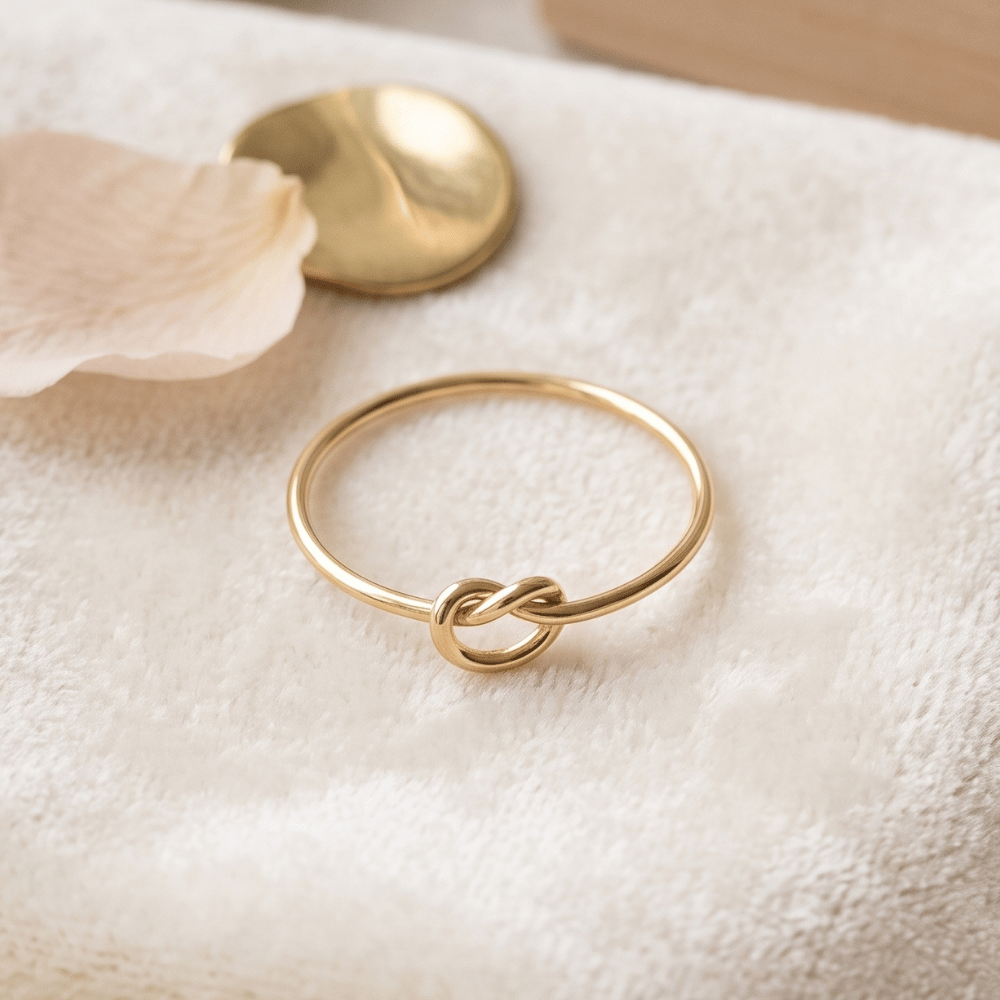 14/20 Gold Filled Thin Love Knot Ring