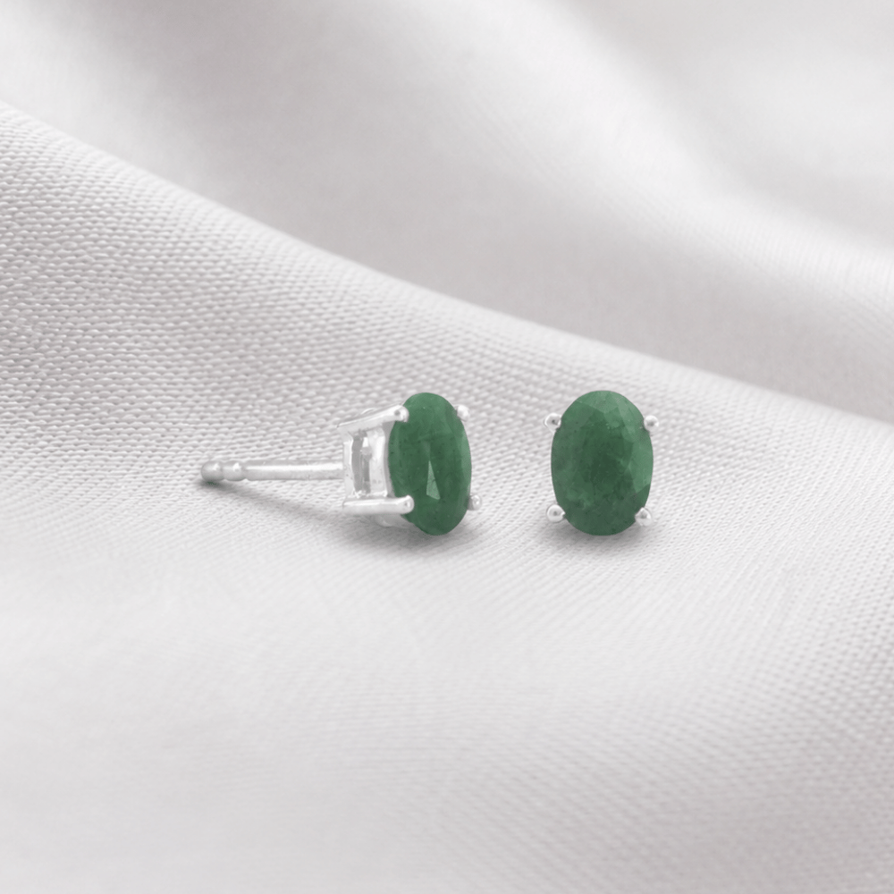 Oval Stud Earrings