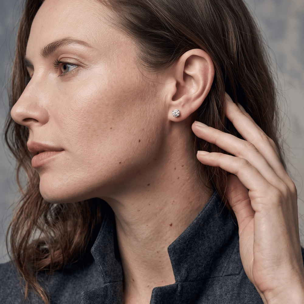 Cubic Zirconia Stud Earrings