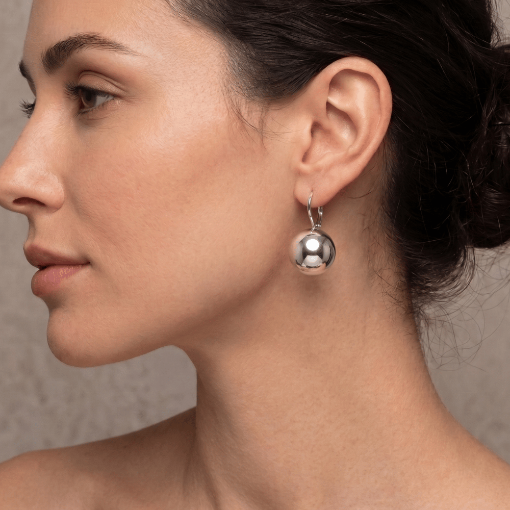 Ball Lever Back Earrings