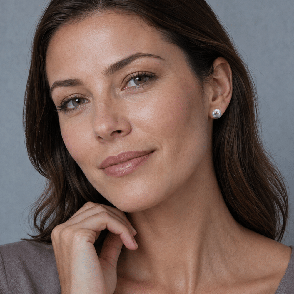Hammered Ball Earrings