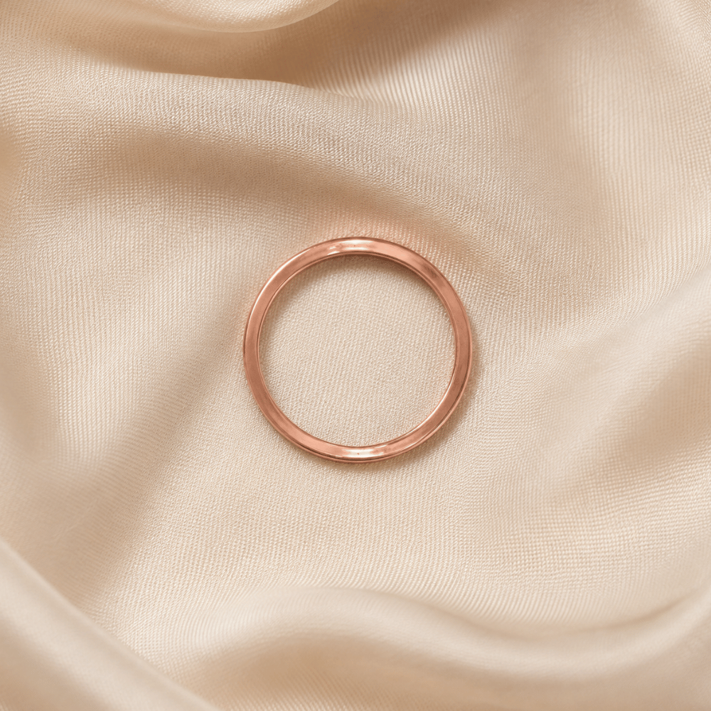 Flat Edge Solid Copper Ring
