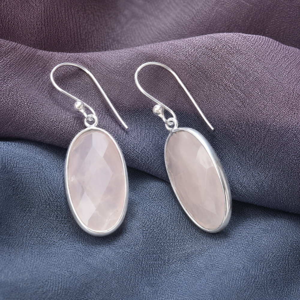 Oval French Wire Earrings