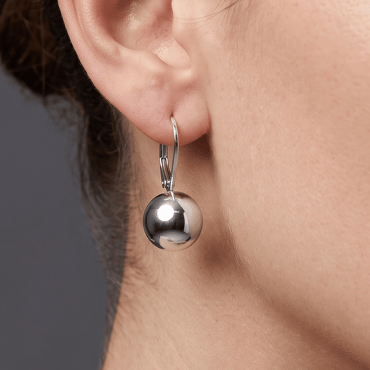 Ball Lever Back Earrings