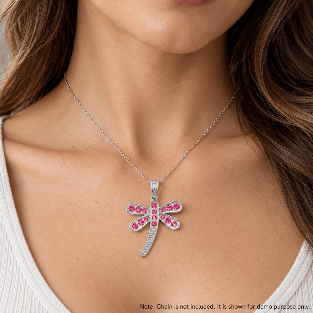 Swarovski Crystal Dragonfly Pendant