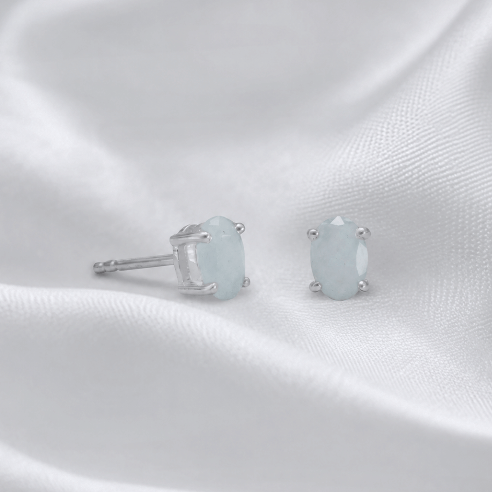 Oval Stud Earrings