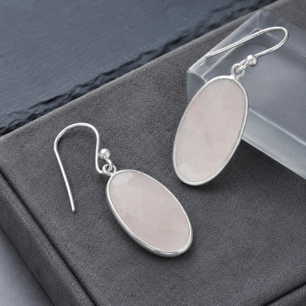 Oval French Wire Earrings