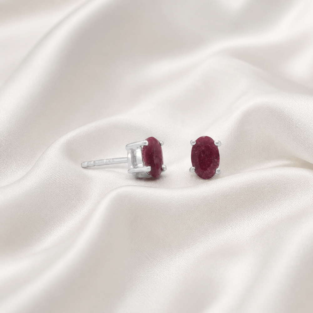 Oval Stud Earrings