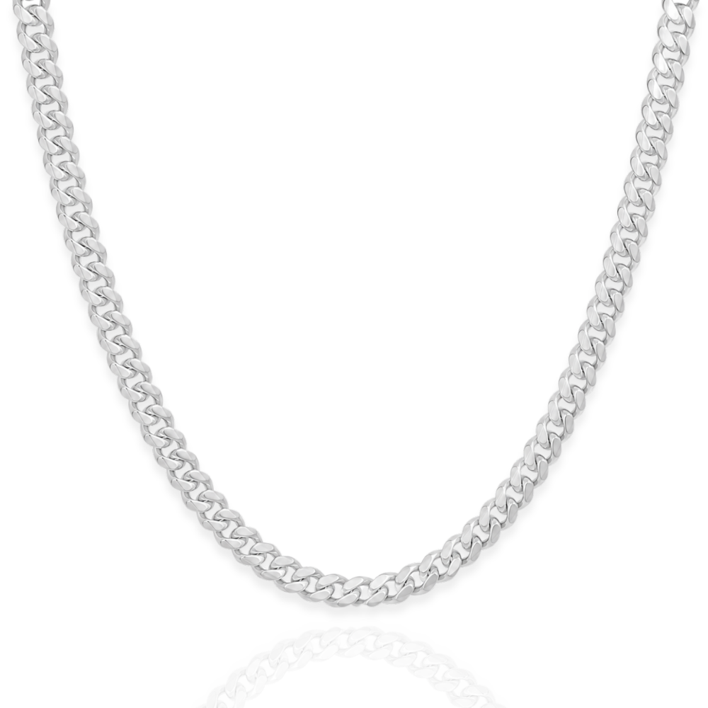 925 Sterling Silver Miami Cuban Link Chain Necklace - 5mm