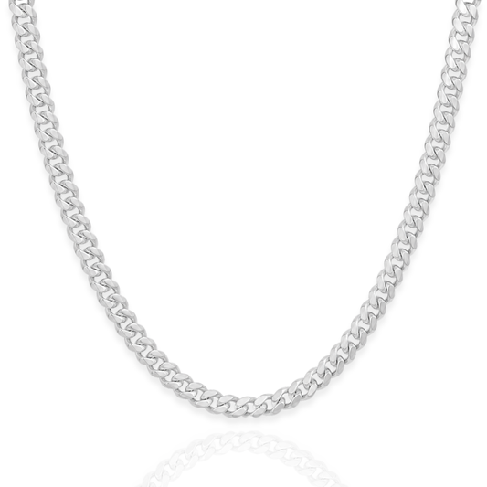 925 Sterling Silver Miami Cuban Link Chain Necklace - 5mm