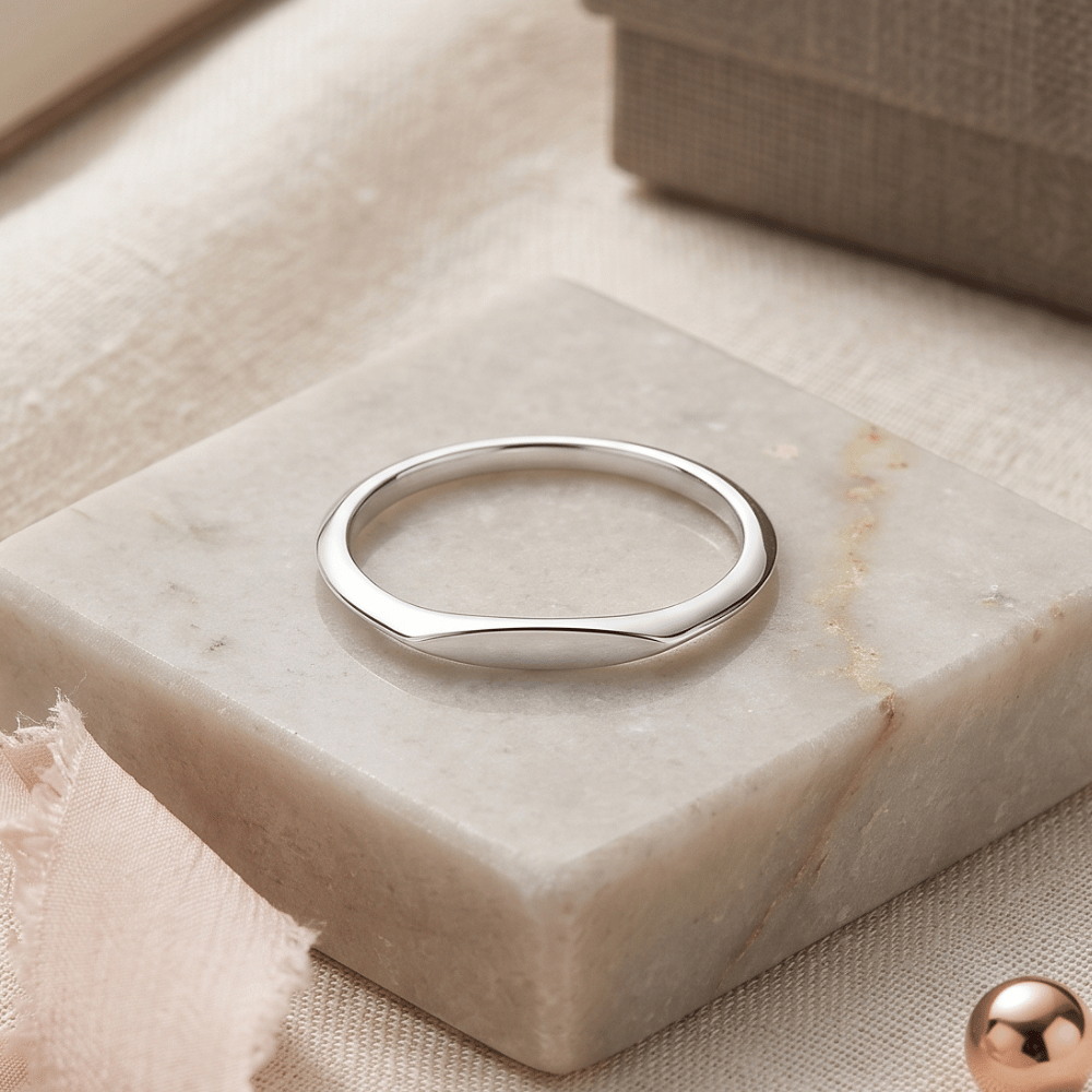 Dainty Flat Top Ring