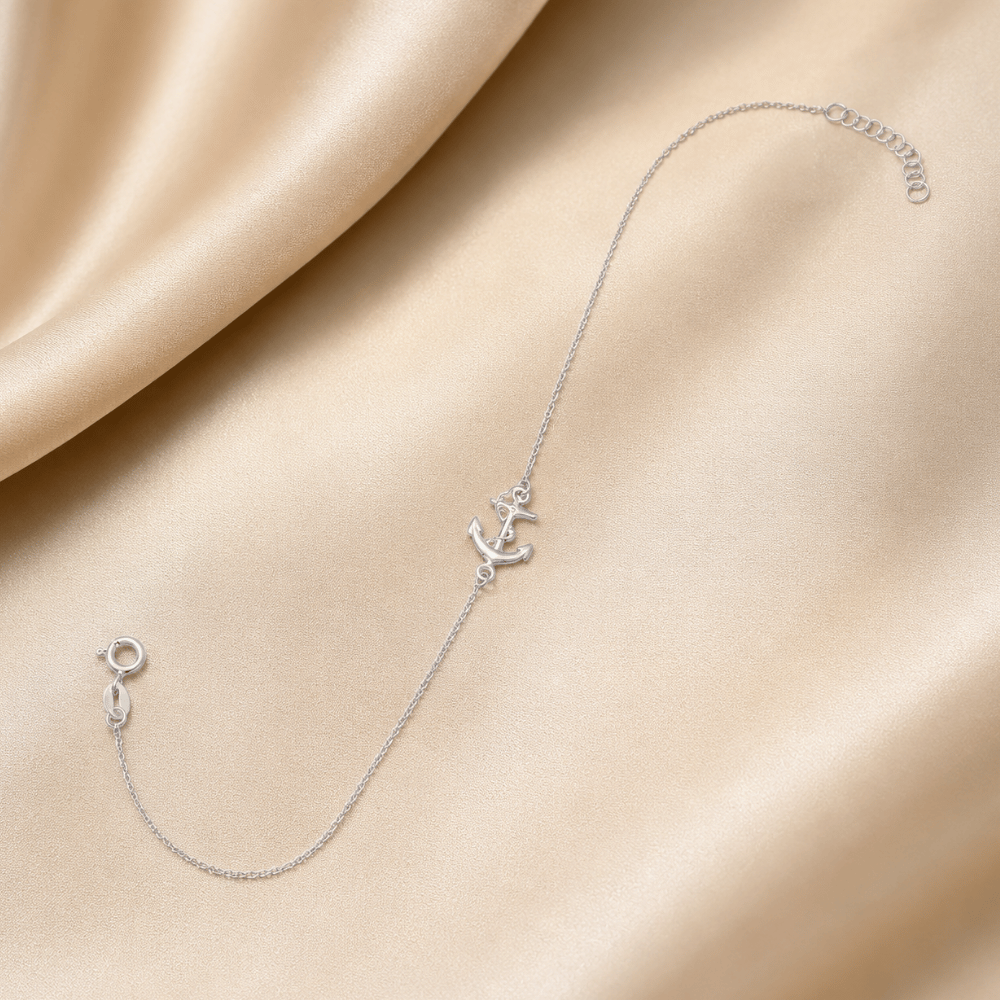 Sideways Chain Anklet