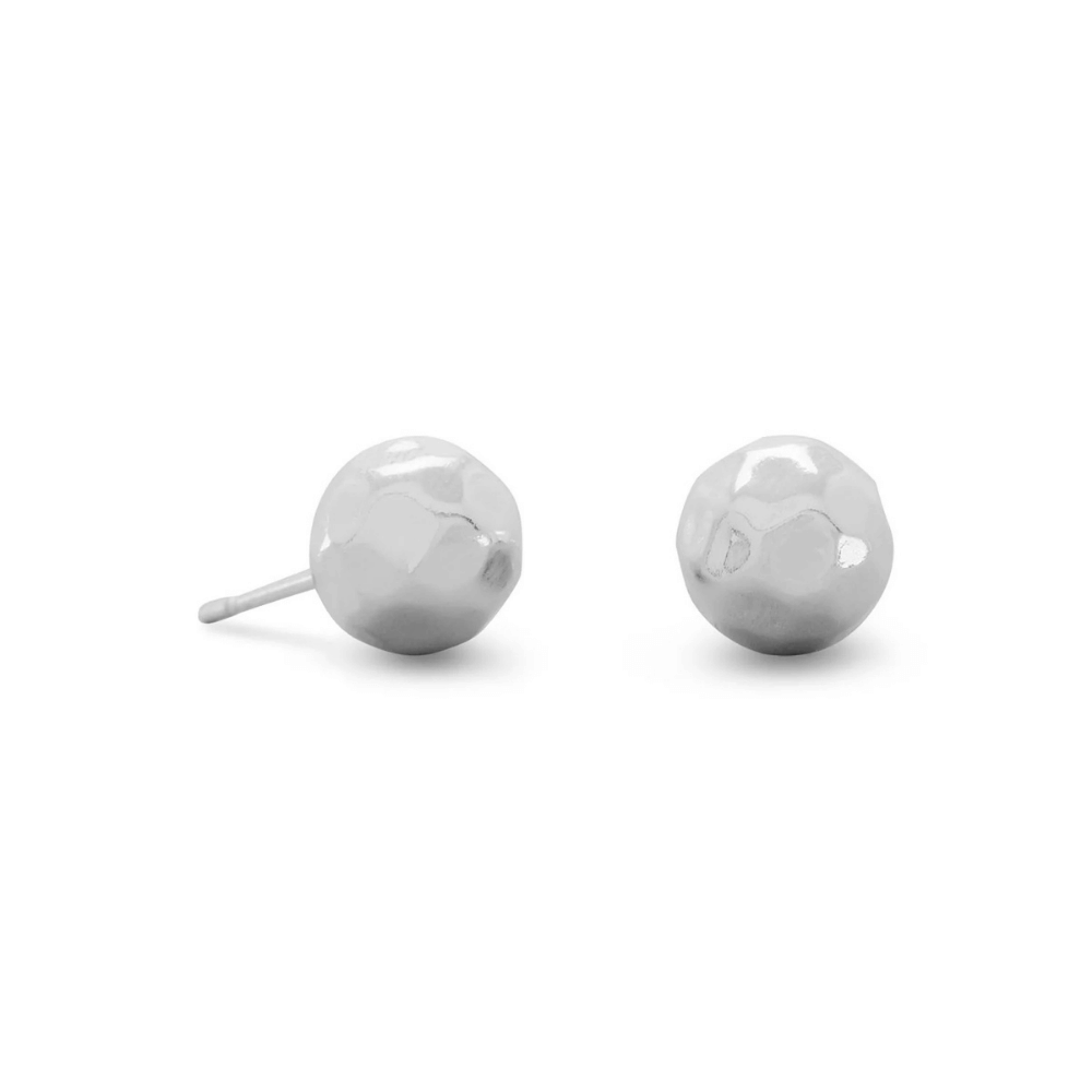 Hammered Ball Earrings