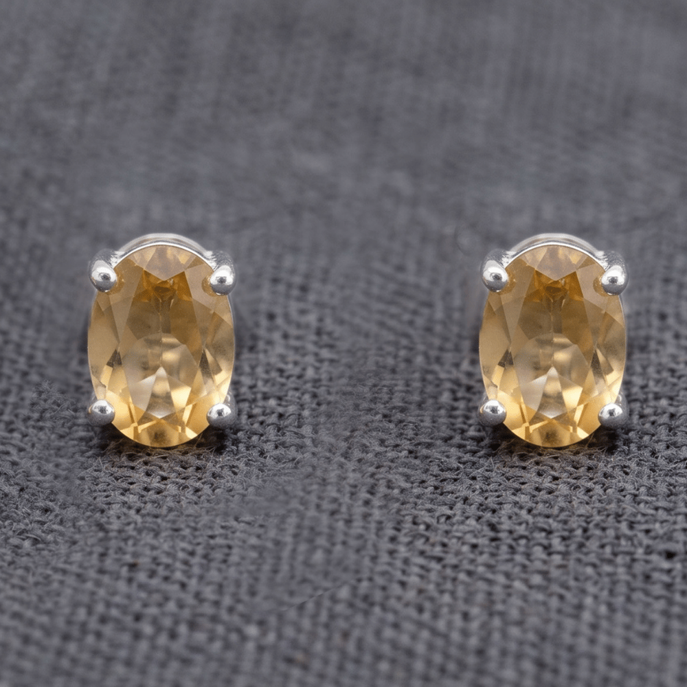 Oval Stud Earrings