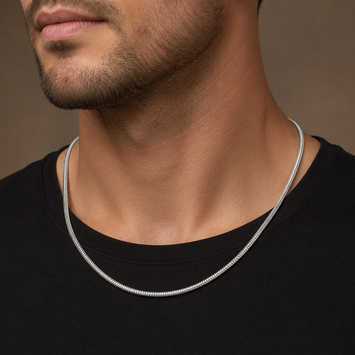925 Sterling Silver Snake Chain Necklace - 2.6mm