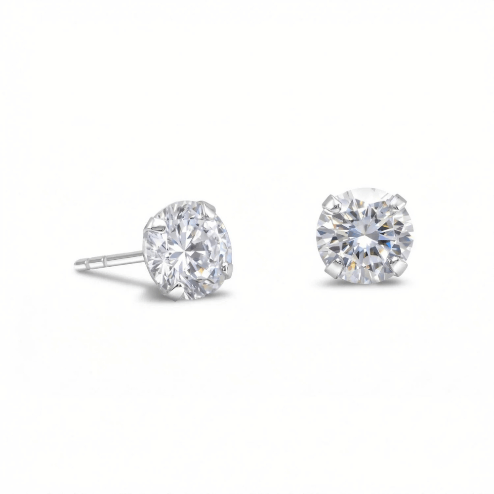 Cubic Zirconia Stud Earrings