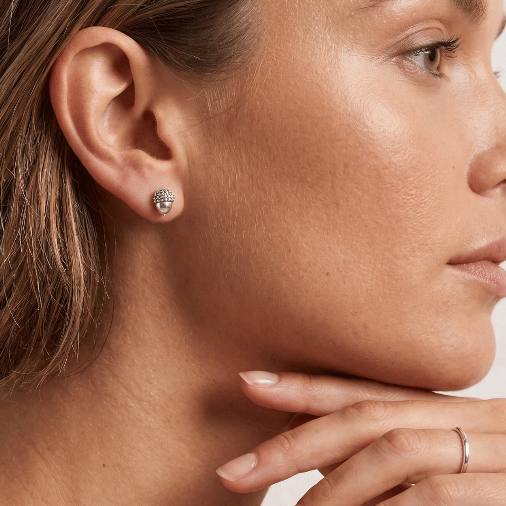 Cute Acorn Stud Earrings
