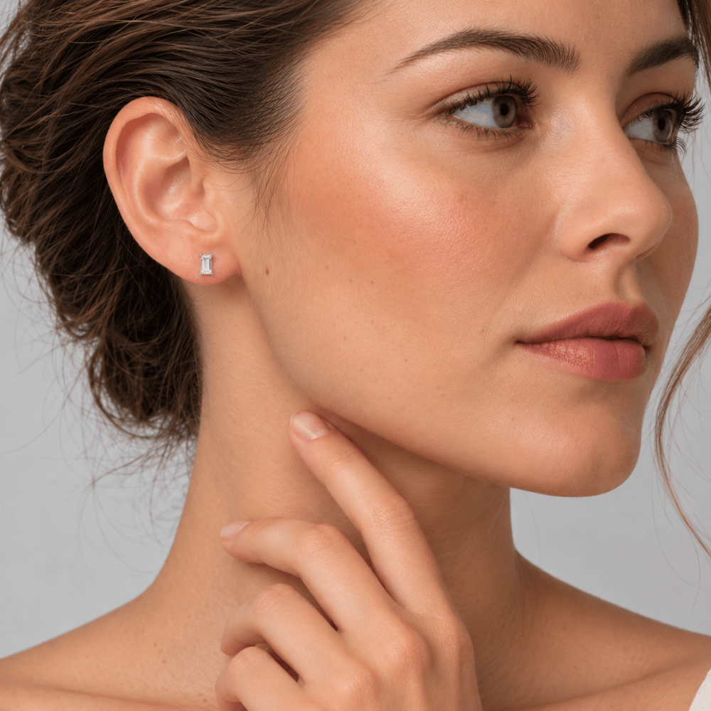 Baguette CZ Earrings