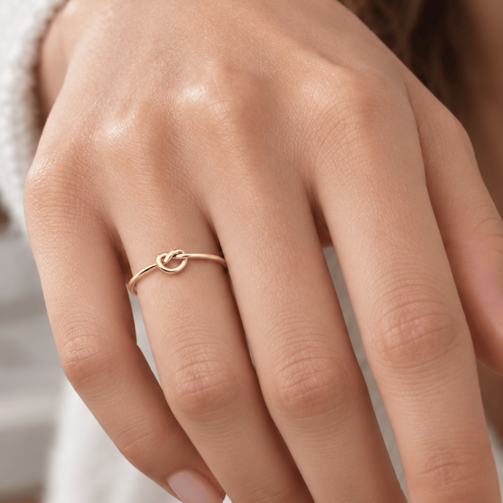 14/20 Gold Filled Thin Love Knot Ring
