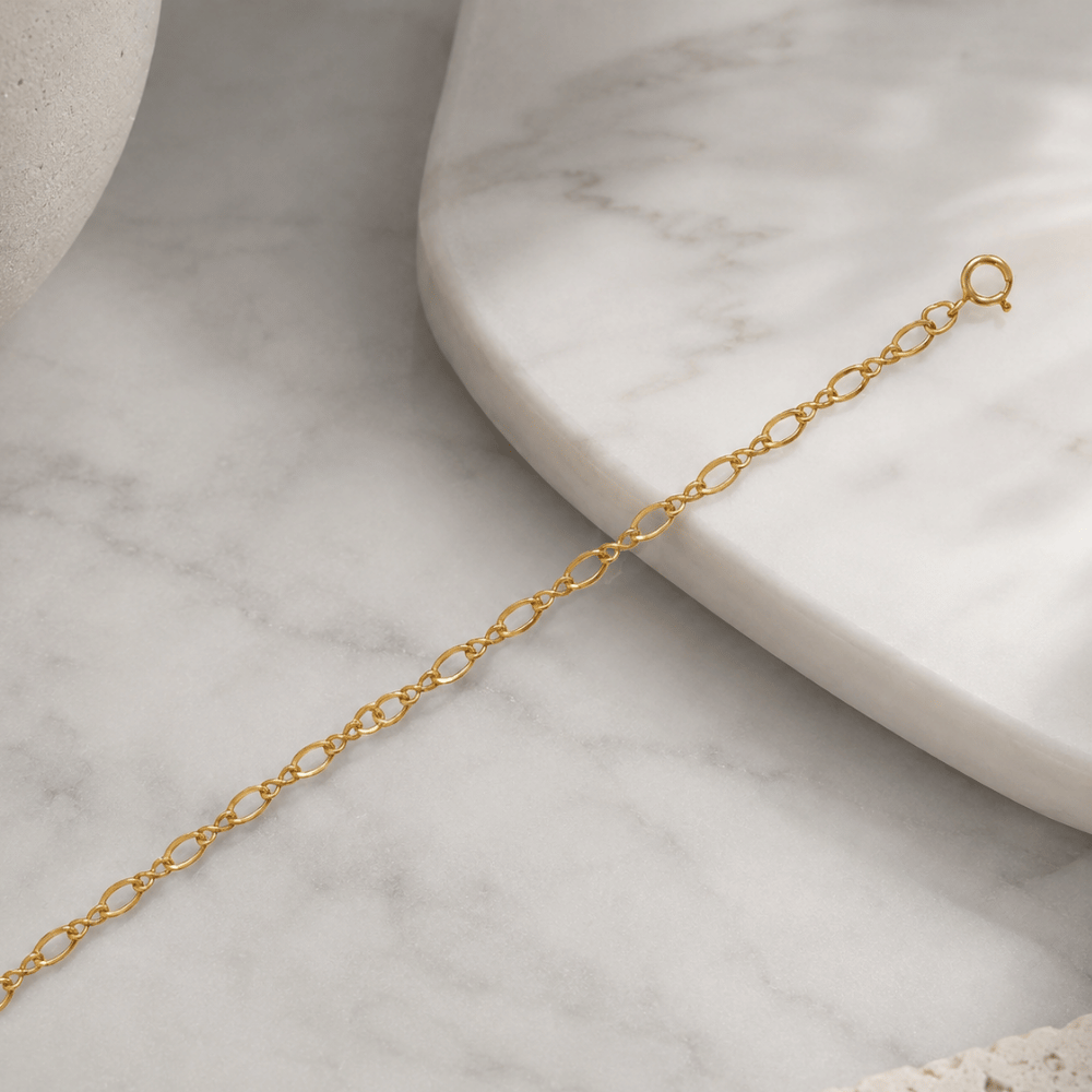 9" + 1" 14/20 Gold Filled Figure 8 Chain Anklet