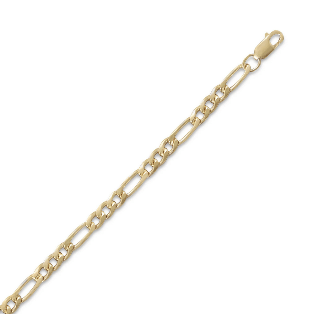 14/20 Gold Filled Figaro Chain Bracelet - 3.6mm