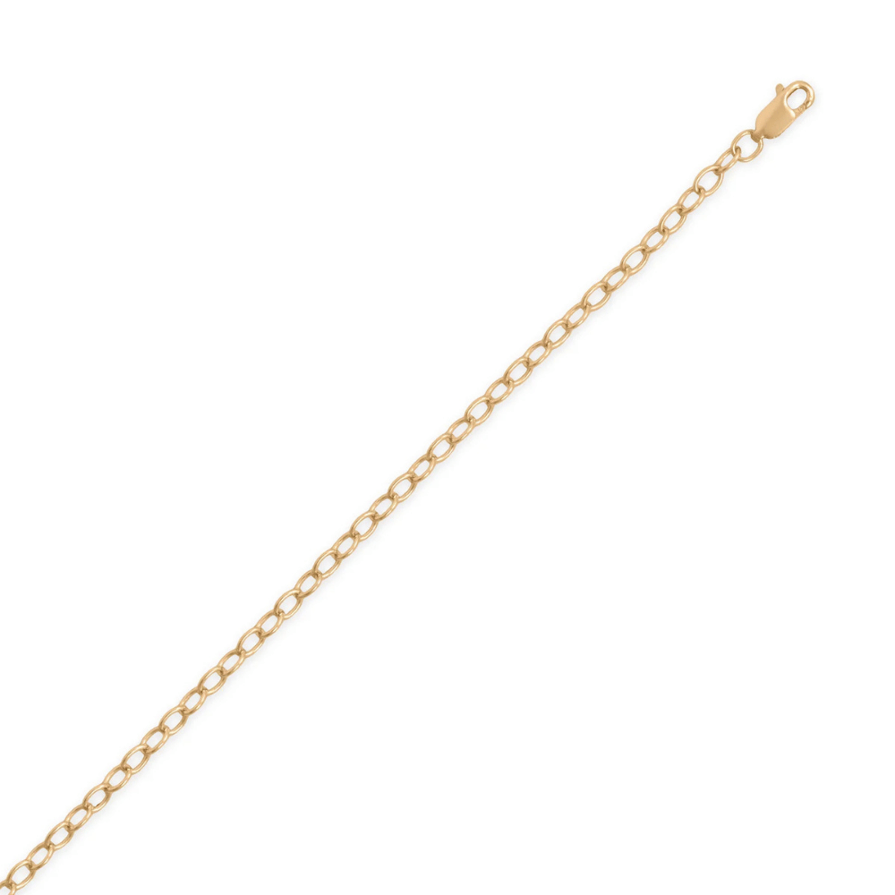 14/20 Gold Filled Open Link Cable Chain Bracelet - 3.4mm - view 3