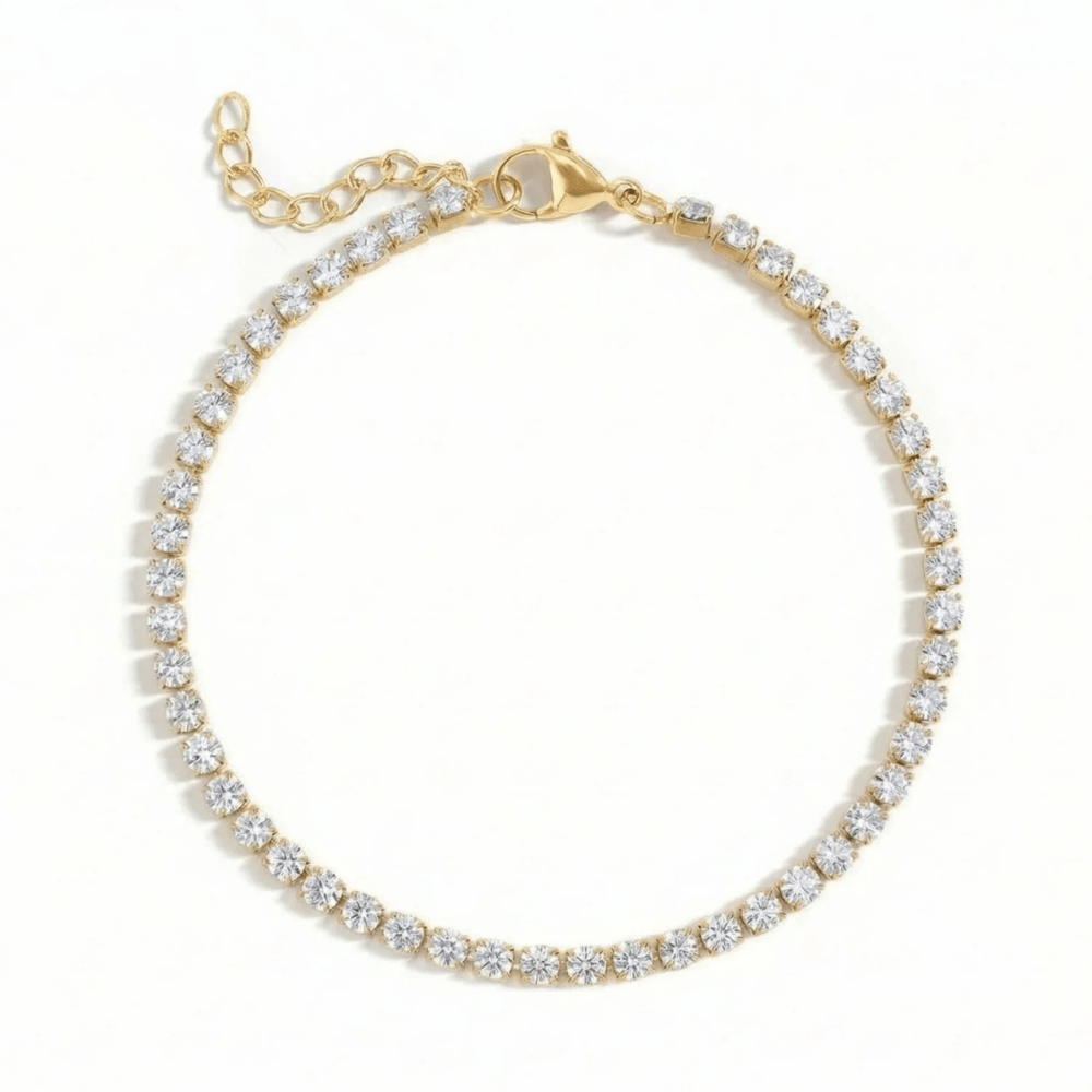 6.5" + 1" Stainless Steel CZ Tennis Bracelet