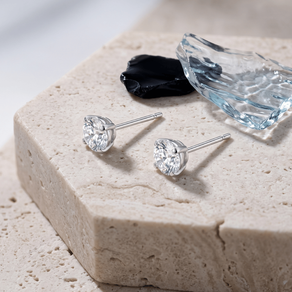 Cubic Zirconia Stud Earrings