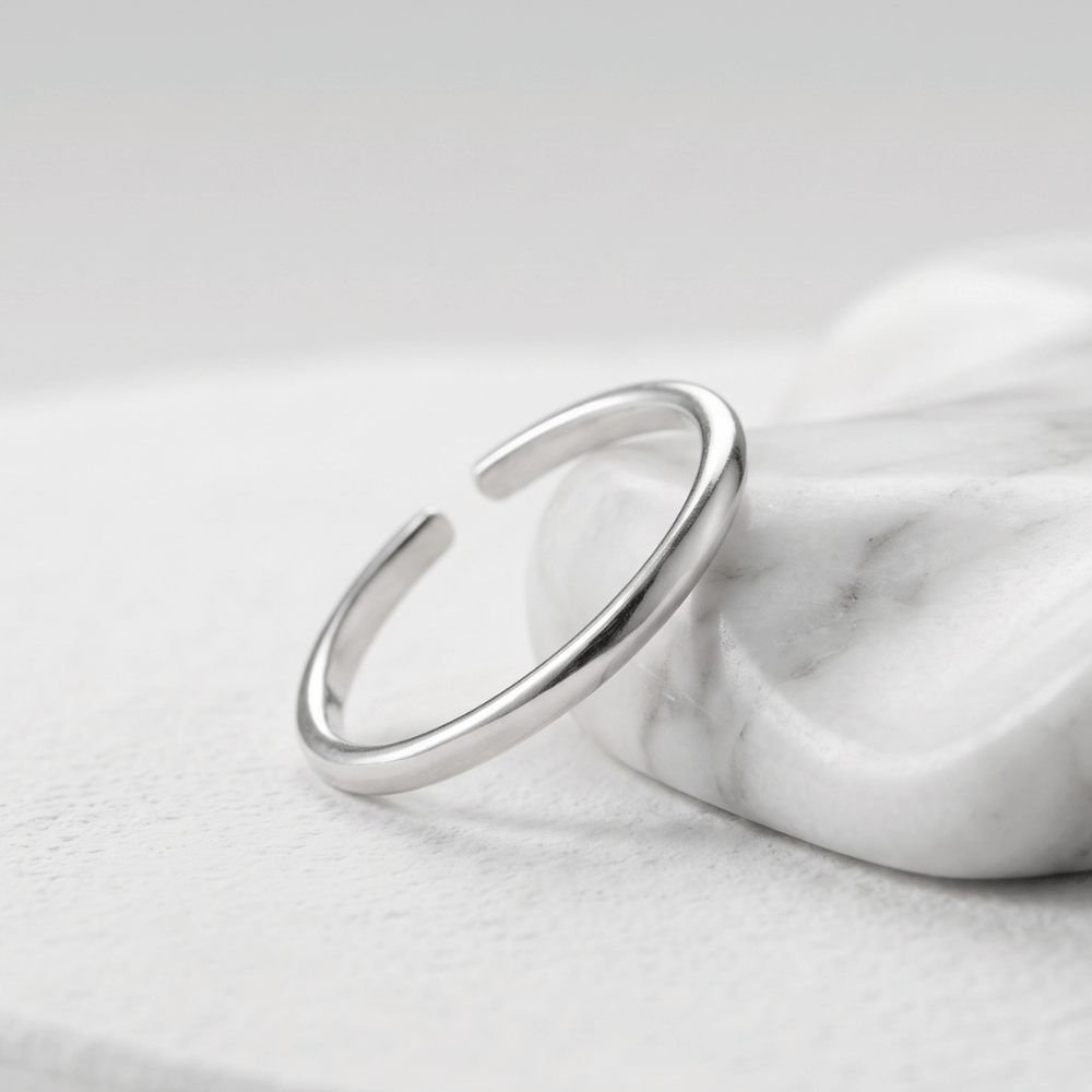 Polished Adjustable Toe Ring