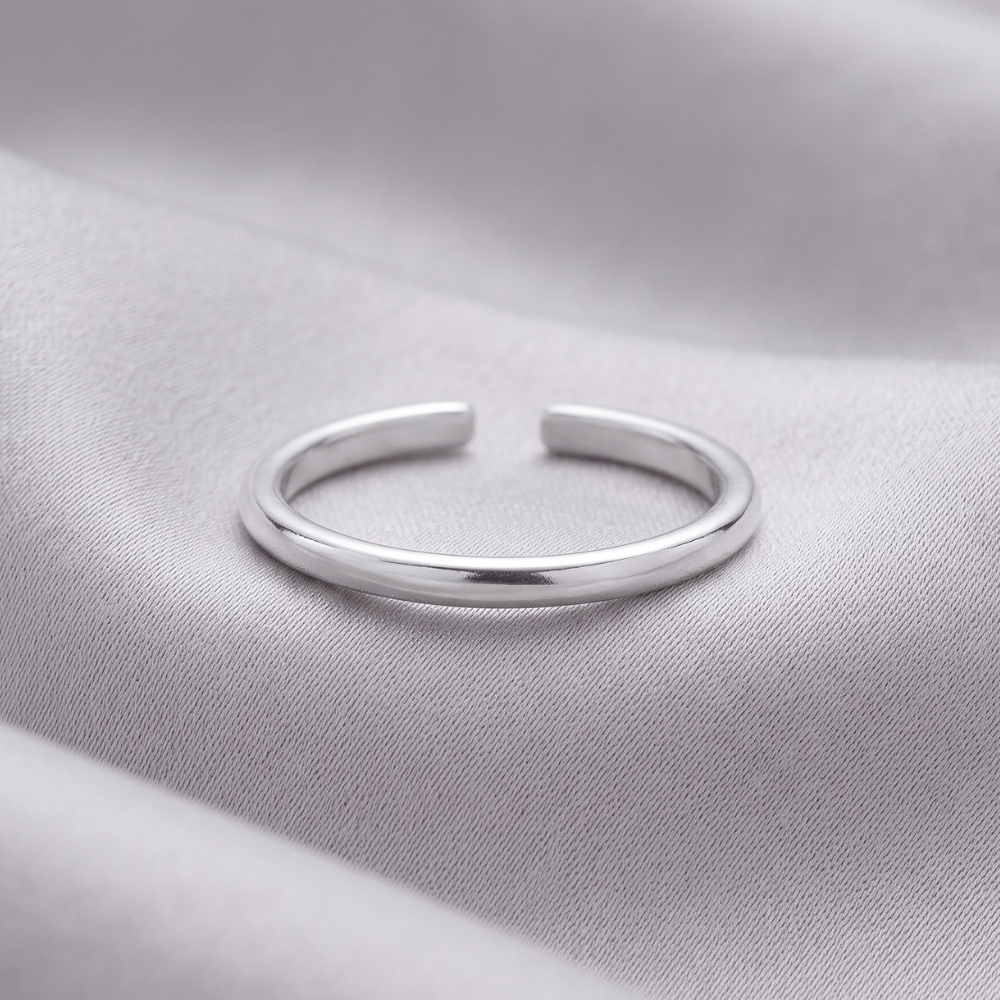 Polished Adjustable Toe Ring