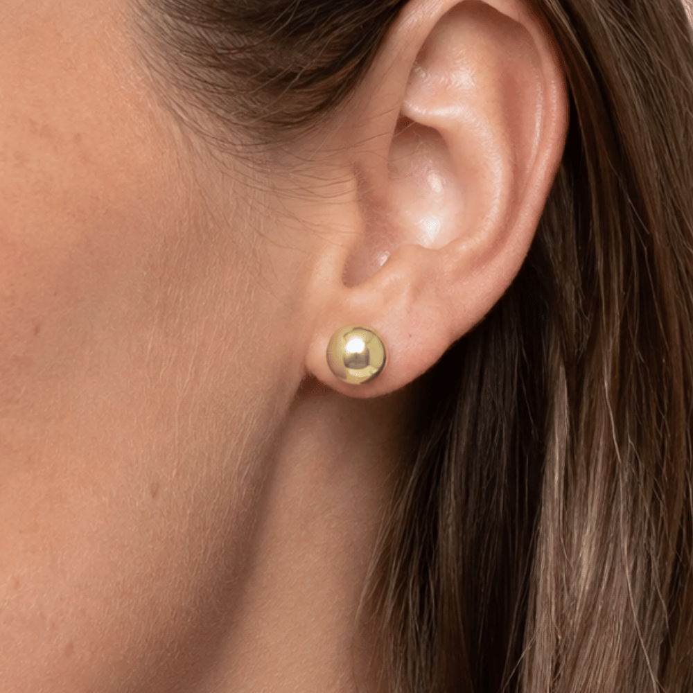 8mm Ball Stud Earrings