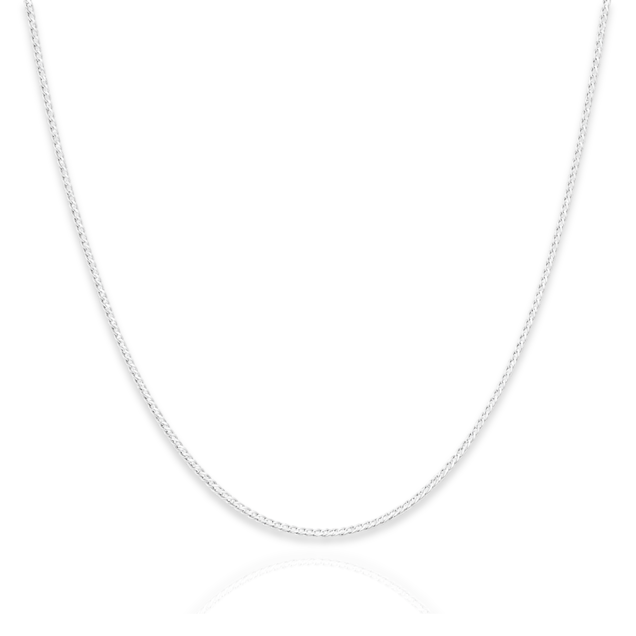 925 Sterling Silver Curb Chain Necklace - 1.4mm