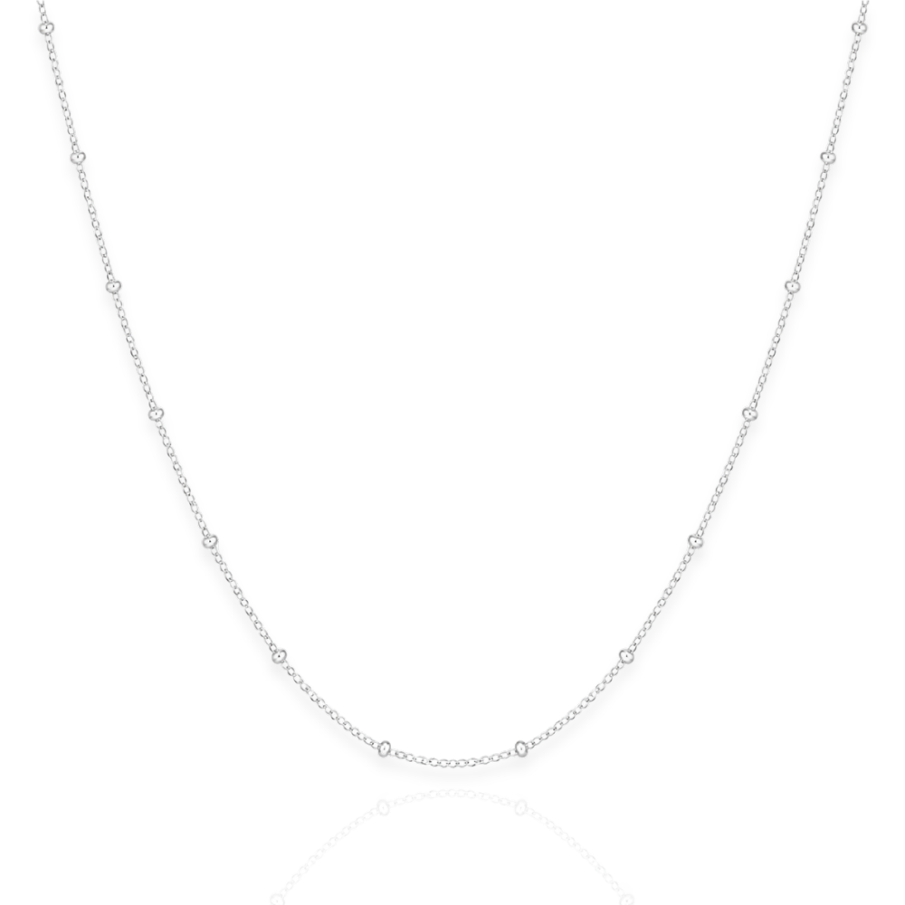 925 Sterling Silver Satellite Chain Necklace - 1.5mm